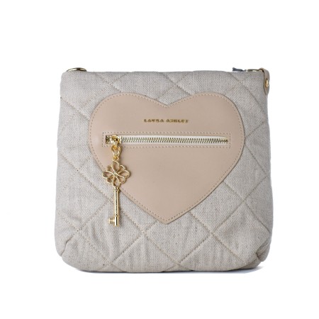 Bolso Mujer Laura Ashley DIXIE-CREAM Gris (24 x 24 x 9 cm)