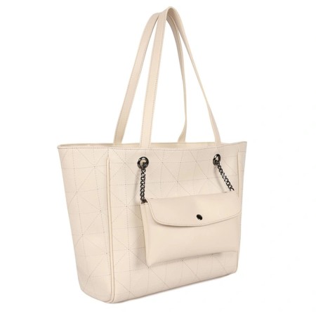 Bolso Mujer Laura Ashley RELIEF-QUILTED-CREAM Crema (30 x 30 x 10 cm)