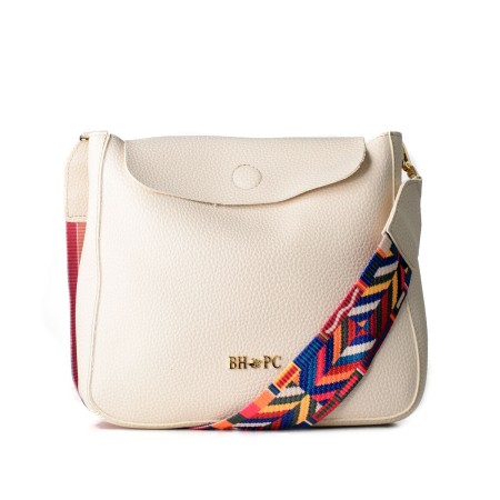 Bolso Mujer Beverly Hills Polo Club 2020-WHITE Blanco (25 x 22 x 7 cm)