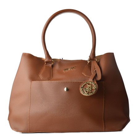 Sac-à-main Femme Beverly Hills Polo Club 589-V2-TAN Marron (30 x 24 x 12 cm)