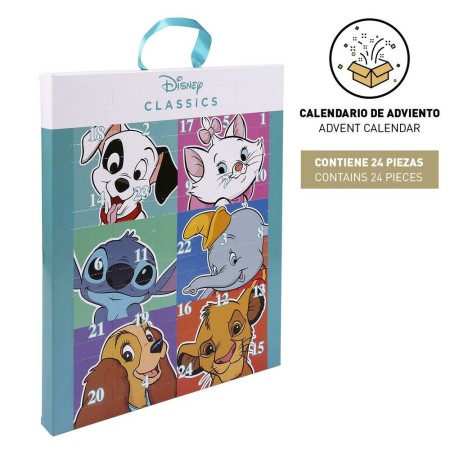 Calendrier de l’Avent Disney Multicomposition (25 x 30 x 2,4 cm) (24 pcs)