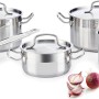 Batería de Cocina Quid Azzero Acero Inoxidable (5 pcs)