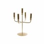 Candelabro Circular con Soporte DKD Home Decor Dorado Metal (27 x 27 x 37 cm)