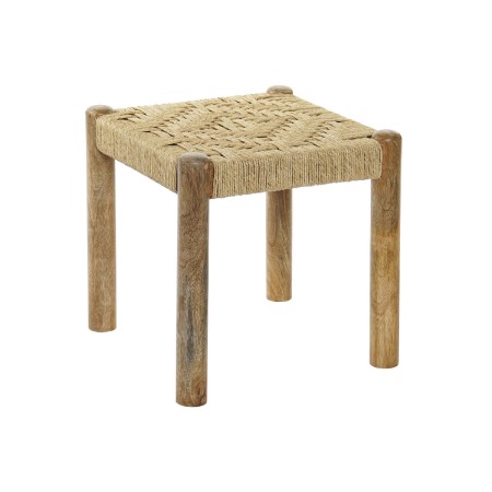 Repose-pied DKD Home Decor Corde Bois de manguier (40 x 40 x 40 cm)