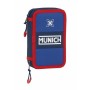 Plumier double Munich Retro Bleu Bleu foncé (28 pcs)