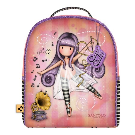 Cartable Little Dancer Gorjuss Little dancer Saumon (20 x 22 x 10 cm)