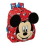 Sac à dos enfant Mickey Mouse Clubhouse Happy smiles Rouge Bleu (28 x 34 x 10 cm)