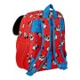 Mochila Infantil Mickey Mouse Clubhouse Happy smiles Rojo Azul (28 x 34 x 10 cm)