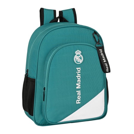 Cartable Real Madrid C.F. Blanc Vert turquoise (32 x 38 x 12 cm)