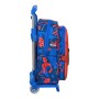 Cartable à roulettes Spiderman Great Power Rouge Bleu (27 x 33 x 10 cm)