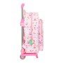 Mochila Escolar con Ruedas Peppa Pig Having Fun Rosa (26 x 34 x 11 cm)