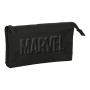 Trousse d'écolier Marvel Noir (22 x 12 x 3 cm)