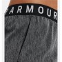 Pantalones Cortos Deportivos para Mujer Under Armour Play Up 3.0 Twist Gris oscuro Negro