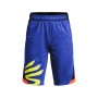 Pantalones Cortos Deportivos para Niños Under Armour Curry Splash Baloncesto Azul