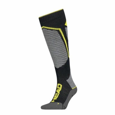 Calcetines Deportivos Head Performance Negro Amarillo