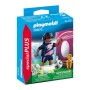 Playset Playmobil Footballer with a wall of goals 70875