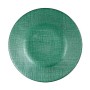 Assiette plate Verre Vert verre (21 x 2 x 21 cm)