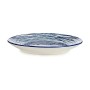 Plato de Postre Ø 20 cm Porcelana Azul Blanco 6 Unidades