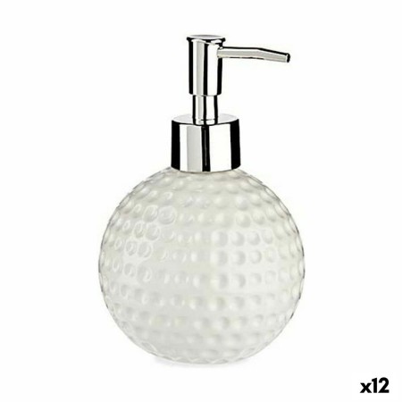 Dispensador de Jabón Golf Cerámica Metal Blanco 12 Unidades (300 ml)