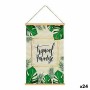 Toile Marron Vert Feuille d'une plante (1 x 79 x 51 cm) (24 Unités)