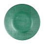 Assiette plate Vert verre 6 Unités (21 x 2 x 21 cm)