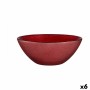 Bol Ø 15 cm Rojo Vidrio (6 Unidades)