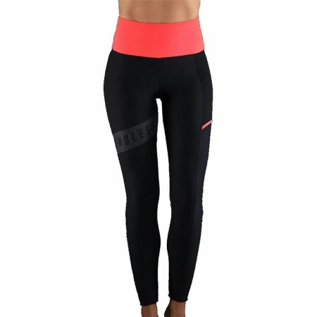 Leggings de Sport pour Femmes Endless Noir Fuchsia