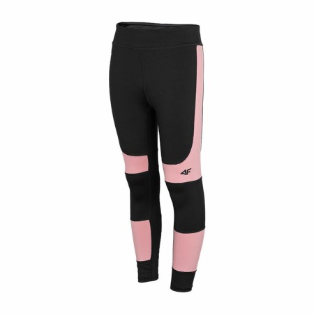Mallas Deportivas para Niños 4F Negro Rosa