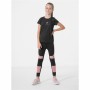 Mallas Deportivas para Niños 4F Negro Rosa