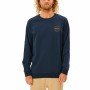 Sudadera sin Capucha Hombre Rip Curl Re Entry Crew Azul marino