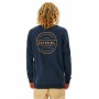 Sudadera sin Capucha Hombre Rip Curl Re Entry Crew Azul marino