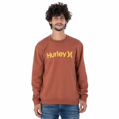 Sudadera sin Capucha Hombre Hurley One&Only Solid Marrón