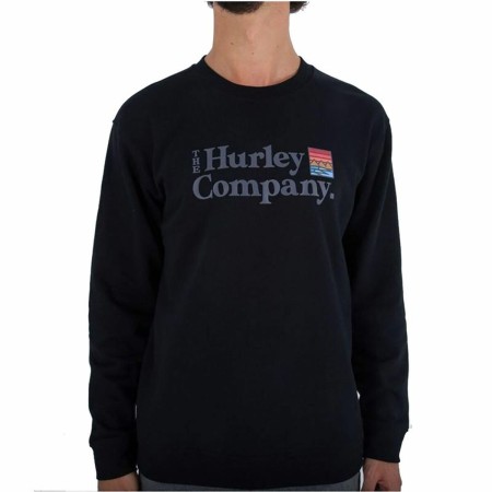 Sudadera sin Capucha Hombre Hurley Canyon Summer Negro