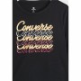Sweat-shirt sans capuche fille Converse Shine Graphic Boxy Noir