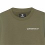 Sweat sans capuche enfant Converse WordMark Crew Olive