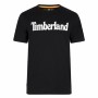 Camiseta de Manga Corta Hombre Timberland Kennebec Linear Negro