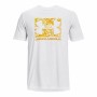 Camiseta de Manga Corta Hombre Under Armour Camo Boxed Logo Blanco