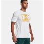 Camiseta de Manga Corta Hombre Under Armour Camo Boxed Logo Blanco