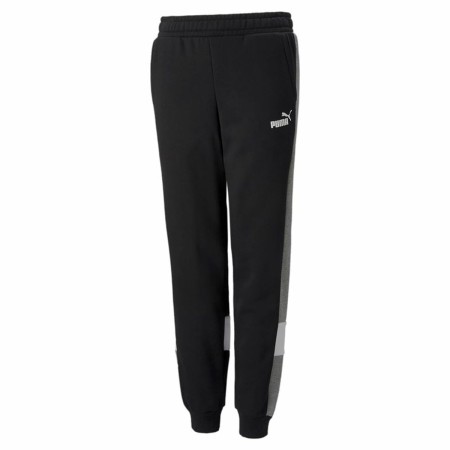 Pantalón de Chándal para Niños Puma Essentials+ Colorblock Negro Niños