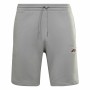 Pantalón Corto Deportivo Reebok Essentials French Terry Gris