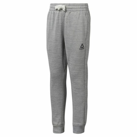 Pantalón Largo Deportivo Reebok Elements Marble Melange Hombre Gris claro