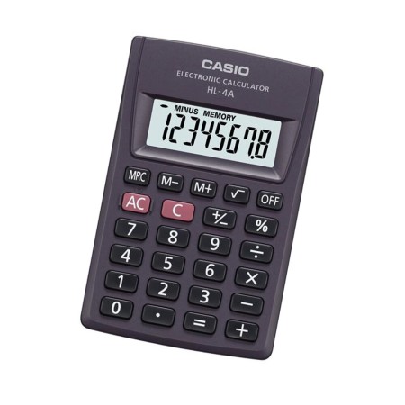 Calculadora Casio HL-4A Gris Resina (8 x 5 cm)