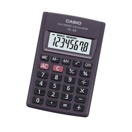 Calculatrice Casio HL-4A Gris Résine (8 x 5 cm)