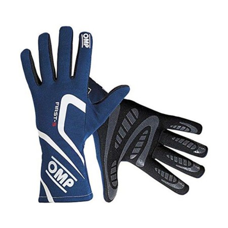 Gants de conduite pour hommes OMP First-S Bleu