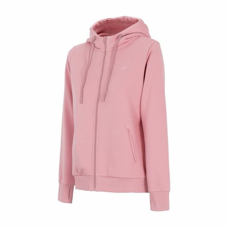 Sudadera con Capucha Mujer 4F Zip Up Rosa