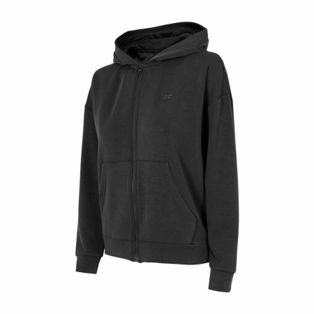 Sudadera con Capucha Mujer 4F Negro