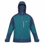 Chaqueta Deportiva para Hombre Regatta Hewitts VII Azul Verde Capucha