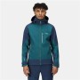 Veste de Sport pour Homme Regatta Hewitts VII Bleu Vert Capuche