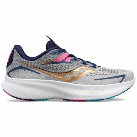 Zapatillas de Running para Adultos Saucony Ride 15 Mujer Gris