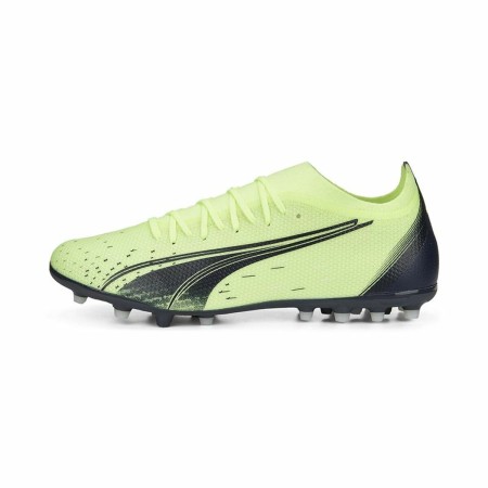 Botas de Fútbol para Adultos Puma Ultramatch MG Fizzy Unisex Verde Claro